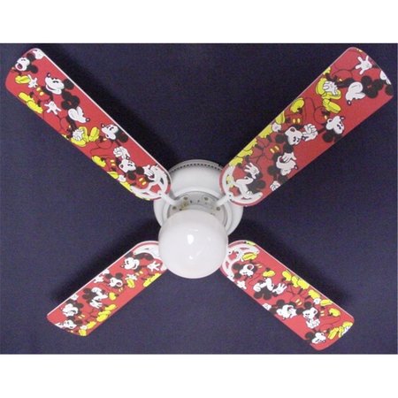 LIGHTITUP Disney Mickey Mouse no.1 Ceiling Fan 42 in. LI2543684